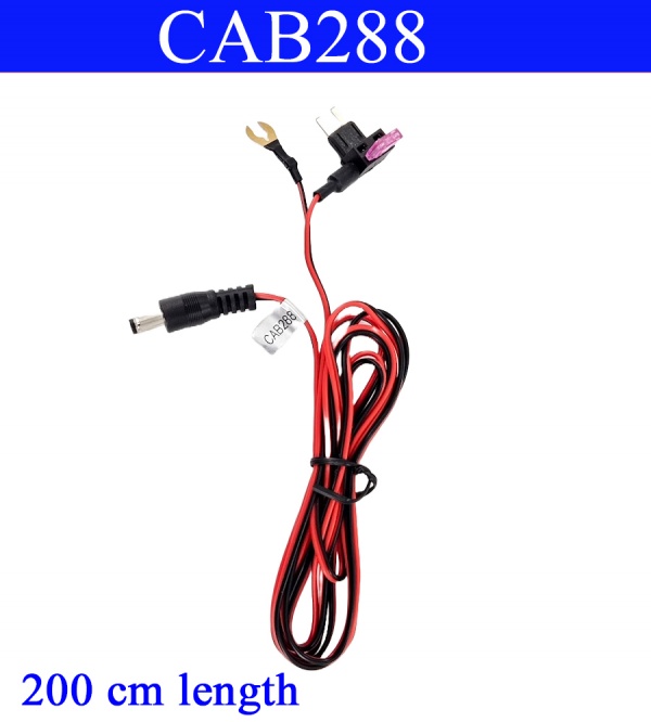 200cm Mini Fuse Tap ''Piggyback fuse holder'' to 2.1mm DC socket